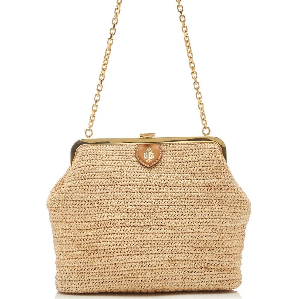 MUST SELL - NIB/NWT! Mark Cross Susanna Raffia Shoulder Bag - MSRP $2200 - Picture 3 of 13
